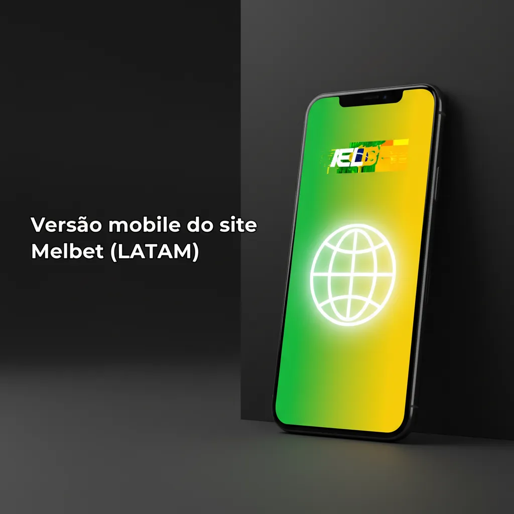 Versão mobile do site Melbet (LATAM) em smartphone e tablet, apostas e cassino direto no navegador