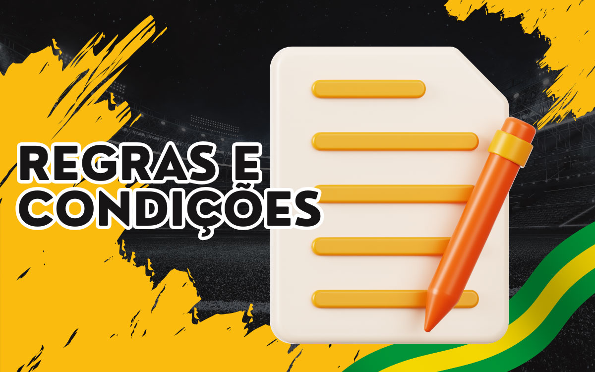 Documento de regras e condições para jogadores no Brasil, destacando idade mínima e requisitos de verificação.